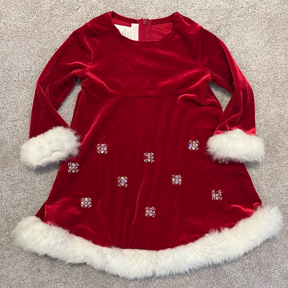 Red Velvet Dress Christmas Holiday
